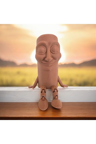 Melodyone Title: Tungtung Sahur – Funny Face Figure Toy Figurine with Feet Swinging