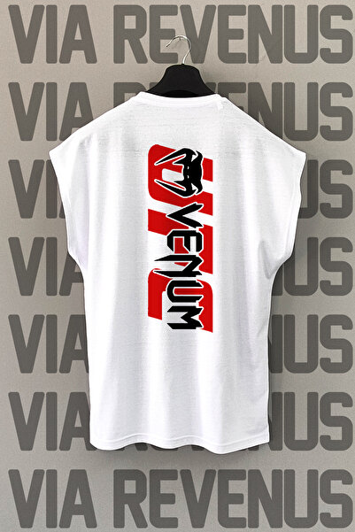 Vordevia UFC VNM Spate cu imprimeu Zero Sleeve guler rotund Sport tricou