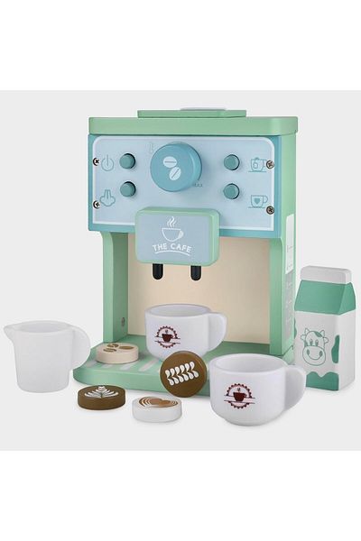 Malvys Eco wooden play set, Barista Junior, 8 pieces