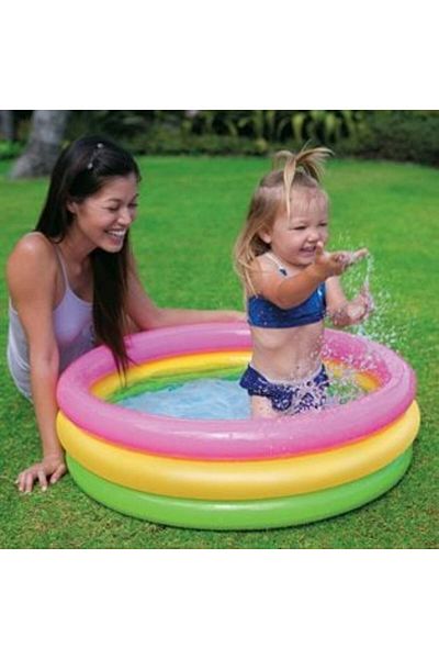 Intex Piscină pentru bebeluși multicoloră Ø86 x 25 cm - Intex