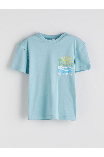 LC Waikiki New Season Crew Neck Printed Boy's Tisort - S5PV73Z1