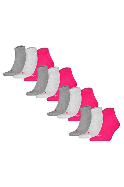 Puma Unisex Quartersocken, 12er Pack - Quarter Plain 12P, Logo, einfarbig