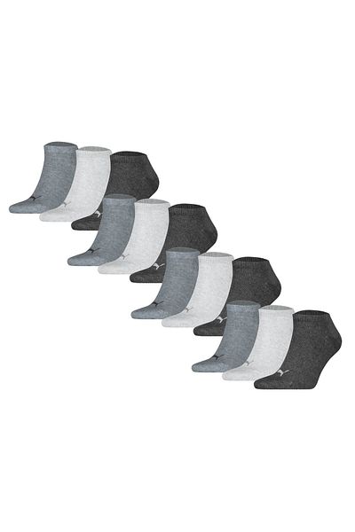 Puma Unisex Sneakersocken, 12er Pack - Sneaker Plain 12P, Logo, einfarbig