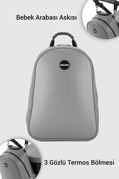 Wellgro Novabag Mother Baby Care Bag, Gray