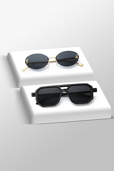 LUPİX Set of 2 Sun Glasses