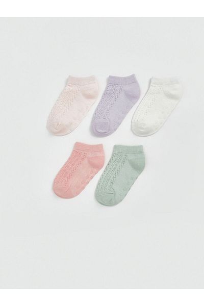 LC Waikiki New Season Basic Baby Girl Booties Socks 5-Piece - S5Bp82Z1