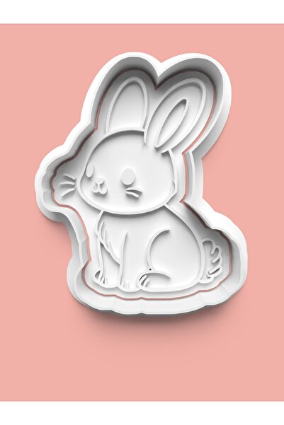 AKTASTORE قالب بسكويت على شكل أرنب وقالب عجينة السكر 0540-3