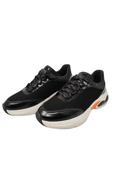 MARCOMEN Casual Leather Sneaker Sports Shoes Black