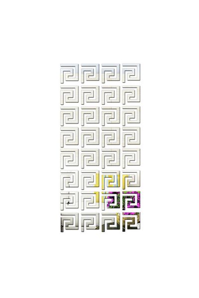 OEM Set oglinzi decorative acrilice Grecia - motiv tradițional grecesc, 120 X 60 cm