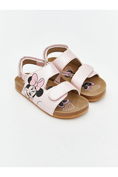LC Waikiki Pink Printed Girl's Sandals