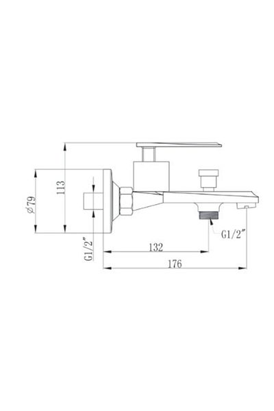 Penta 5354Mb Capella Mat Bronze Bathroom Faucet