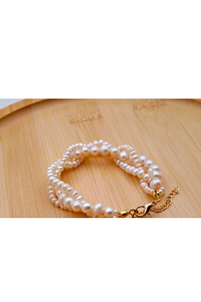 TUHAM AKSESUAR FENOMEN Çoklu Örgü inci bileklik