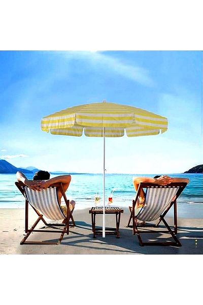 Boldy Garden Umbrella - Beach Umbrella - Sea Umbrella - Seaside Umbrella - Balcony Pool Umbrella 200 Cm.
