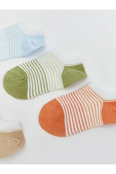 LC Waikiki New Season Striped Baby Boy Booties Socks 5-Piece - S5Hp05Z1