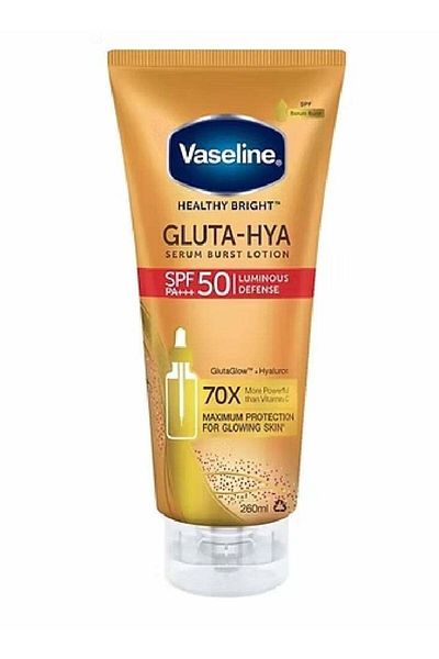 Vaseline Gluta-Hya Serum Burst Lotion, Radiance Defense, SPF 50 PA+++ - 180ml