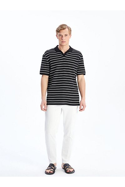 LC Waikiki Νέα σεζόν Polo Collar Striped Ανδρικό Tisort - S5G284Z8