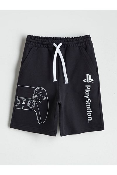LC Waikiki New Season Elastic Waist Playstation Printed Boys Shorts - S5Er49Z4