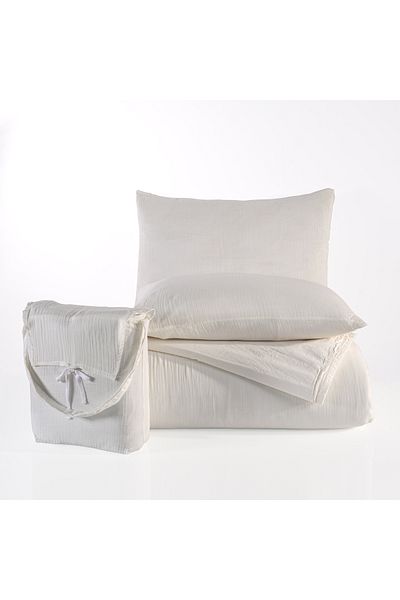 Naturel Collection 100% Natural Muslin Duvet Cover Set – Double |   Bag Gift! 🌿
