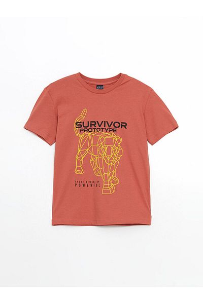 LC Waikiki New Season Crew Neck Printed Boys T-Shirt - S5Hf21Z4