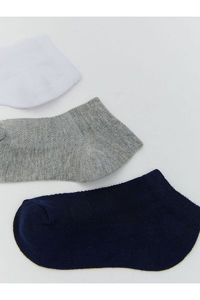 LC Waikiki New Season Basic Boy's Booties Socks 3-Piece - S5M967Z1