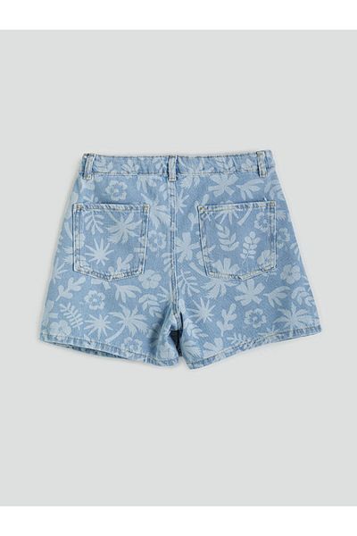 LC Waikiki Fusta Jean pentru fetiță, cu talie reglabilă, elastică, sezon nou - S5EK54Z4