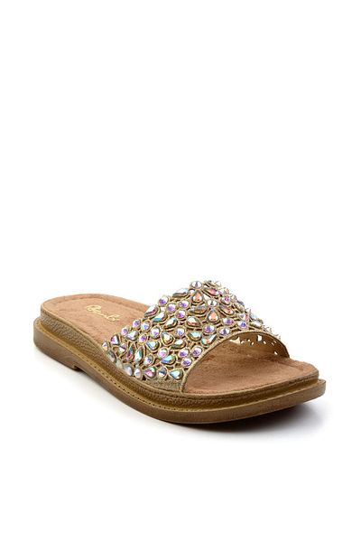 Bambi Gold Women's Slippers K04823121578