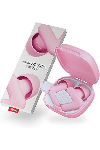 Alpine Silence Kulak Tıkaçları Yeşil Gürültü Önleyici, V-Formlu, 4 Boy, Uyku ve Seyahat İçin
