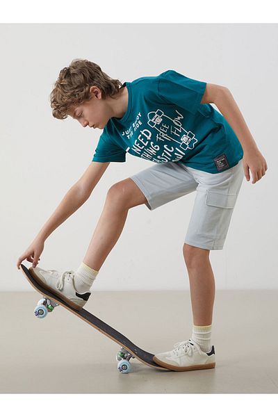 LC Waikiki New Season Elastic Waist Boys Cargo Sort - S58698Z4