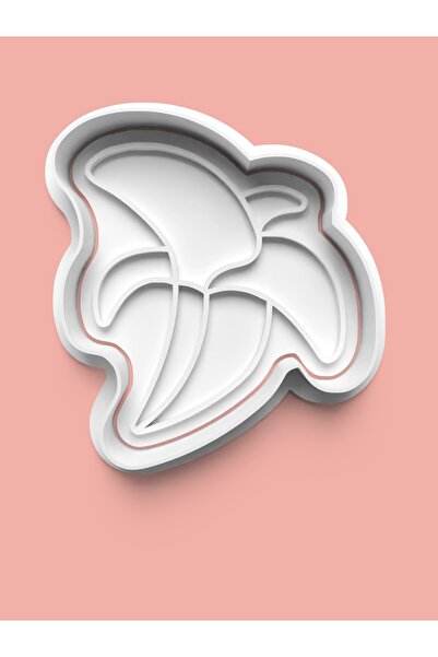 AKTASTORE قالب بسكويت على شكل موز وقالب عجينة السكر 0551-2