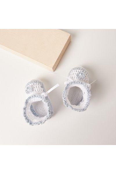 giggles Textured Slip-On Booties