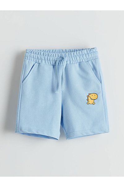 LC Waikiki New Season Printed Boys' Shorts with Elastic Waist - S5Iu83Z1