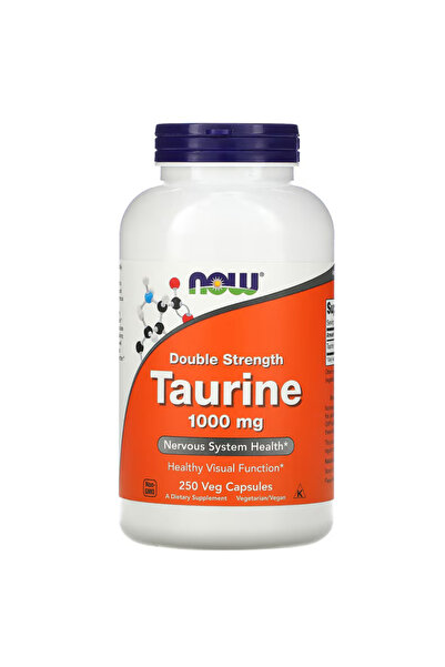 Now Foods Supplements, Taurine 1,000 mg, Double Strength, Nervous System Heal...