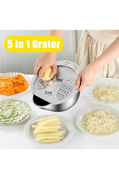 div 3 in 1 Set Grater Strainer With Sieve And Bowl Diameter 24 cm