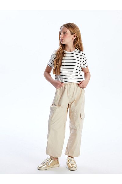 LC Waikiki Tricou pentru fete cu gât crew de sezon nou - S58004Z4