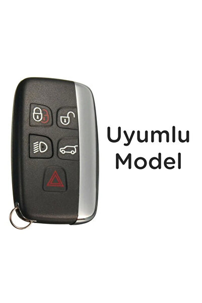 Mavi Keys Range Rover Land Rover Smart 2012 și mai târziu Husă de protecție pentru chei din silicon cu 5 butoane Culoare neagră