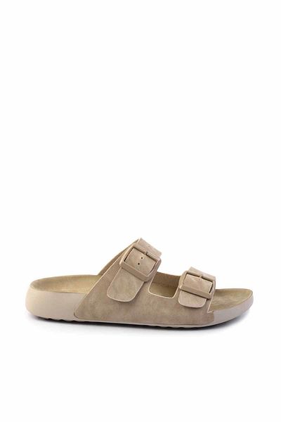 Bambi Beige Nubuck Women's Slippers K 04819301301