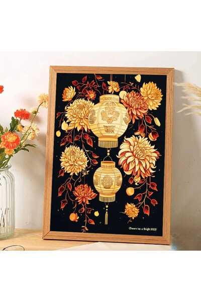 Home Dekoratif Hediyelik Asya Esintili 5d Sayılarla Kristal Taşlı Elmas Mozai...