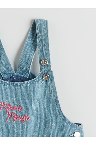 LC Waikiki Lcw Embroidered Girl's Jean Dress