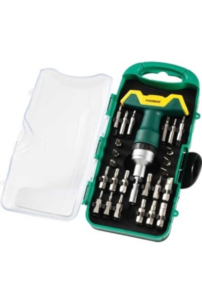 Hanbon Trusa 24 Biti Cr-V Cu Adaptor Si Antrenor Cu Clichet - Hb110226