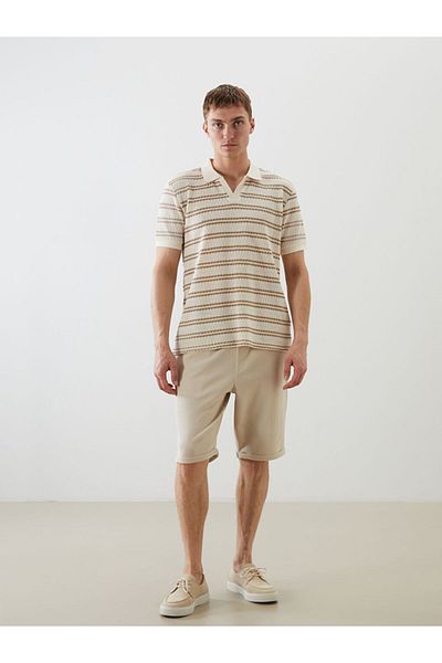 LC Waikiki New Season Polo Neck Striped Men's T-Shirt - S5Pj18Z8