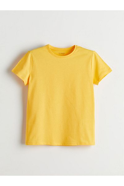 LC Waikiki New Season Crew Neck Girl's Tisort 3 τεμαχίων - S5P920Z4