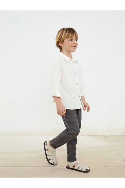 LC Waikiki Elastic Waist Linen Boy's Trousers