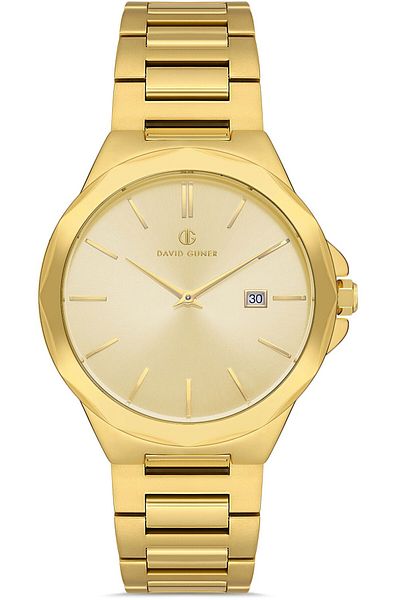 DAVID GUNER David Güner Men's Watch Dg-8421Ga-B4 41 mm Gold