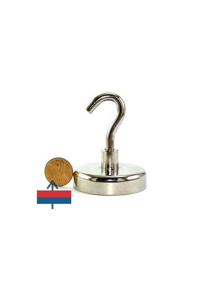 OEM Neodymium pot magnet D 48 mm ring hook - Fishing magnet 65kg