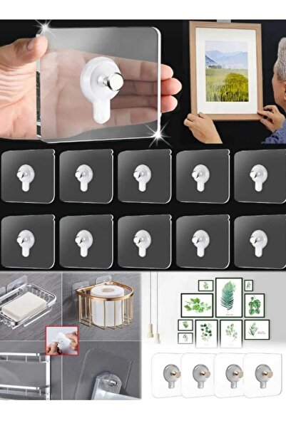 lawrenceshop 25 bucăți cârlig super puternic pentru cadru, fără perforare, cu...