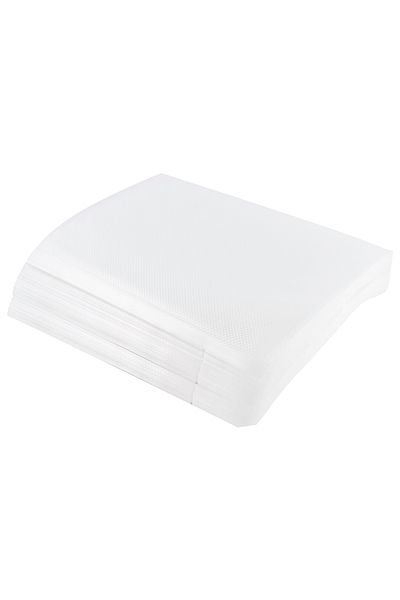 Zibba Life Empty Emptying Bags Embossed 100 Pieces, Size 20x20 Cm , Compatible With Food Emptying