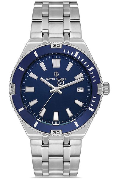 DAVID GUNER David Güner Men's Watch Dg-8418Ga-A3 43 mm Navy Blue