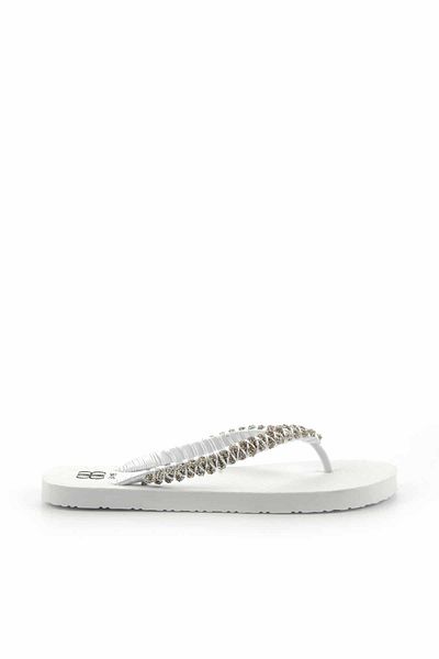 Bambi Papuci de damă White Lame K04376000459