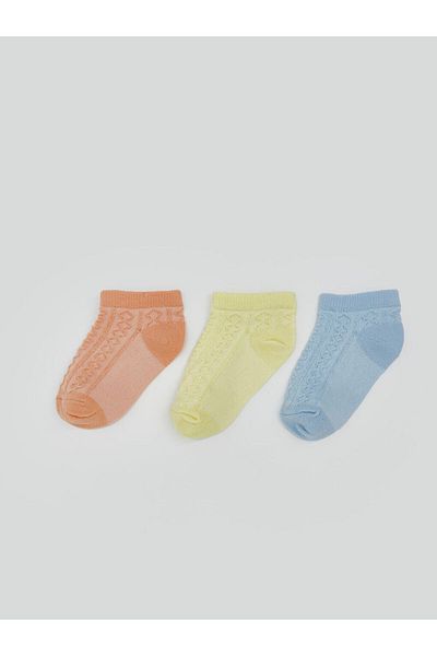LC Waikiki New Season Basic Baby Girl Booties Socks 3-Piece - S5Kn91Z1