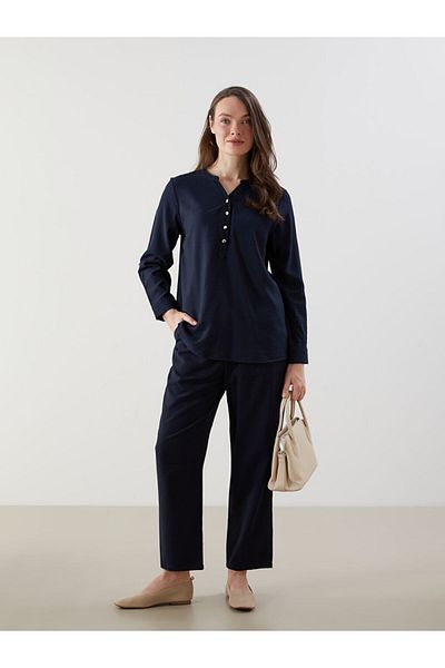 LC Waikiki New Season Women's Carrot Cut Trousers with Elastic Waist - S5EO41Z8